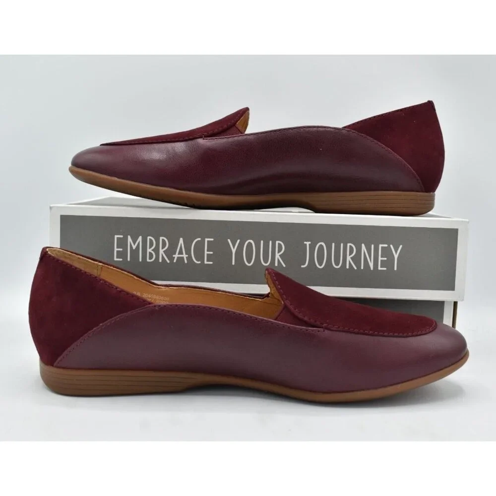 Dansko Womens Size EU‎ 41 US 10.5-11 Lace Wine Leather Slip On Loafers Shoes
